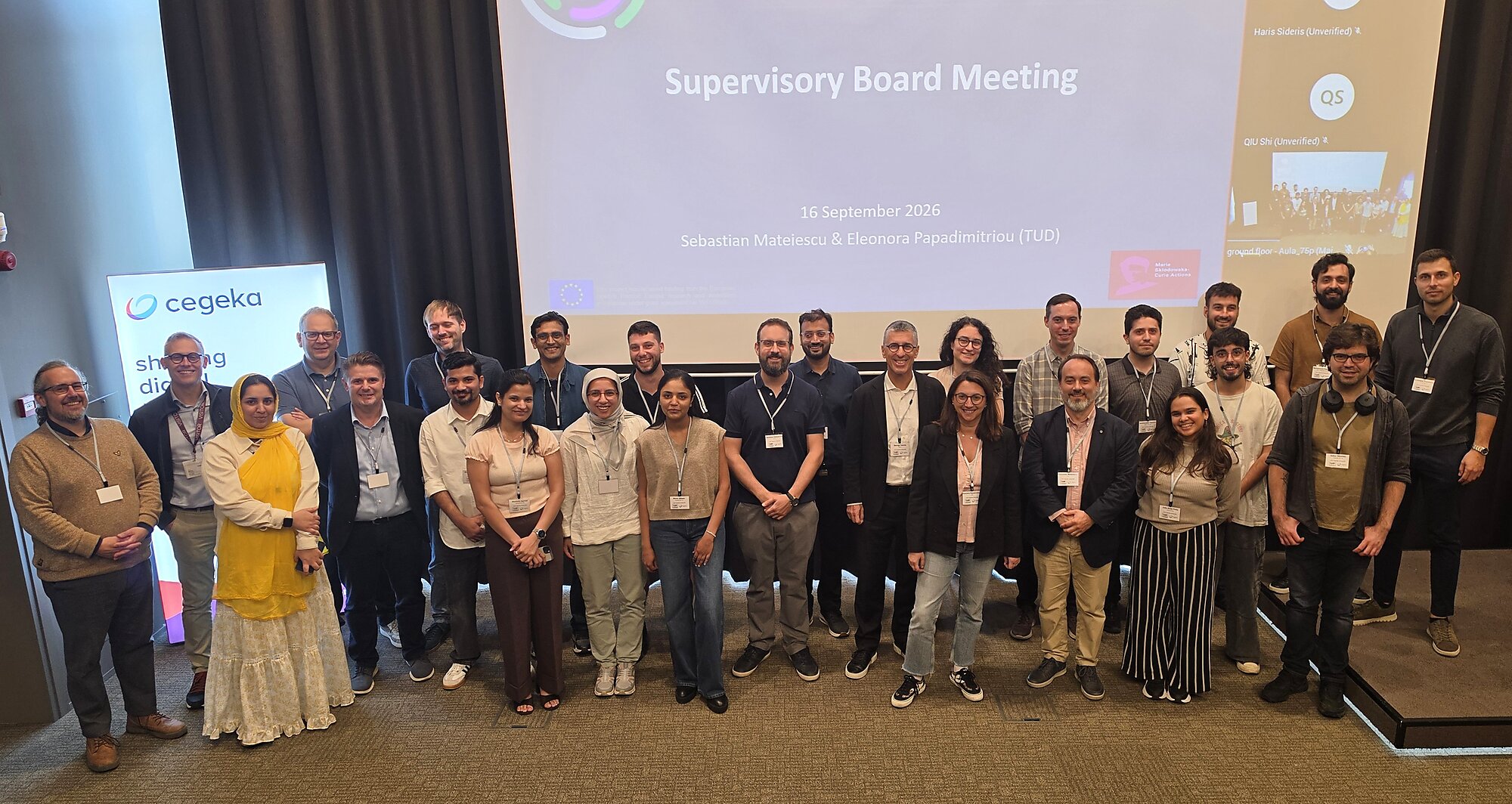 IVORY doctoral candidates and supervisors group photo at Hasselt University